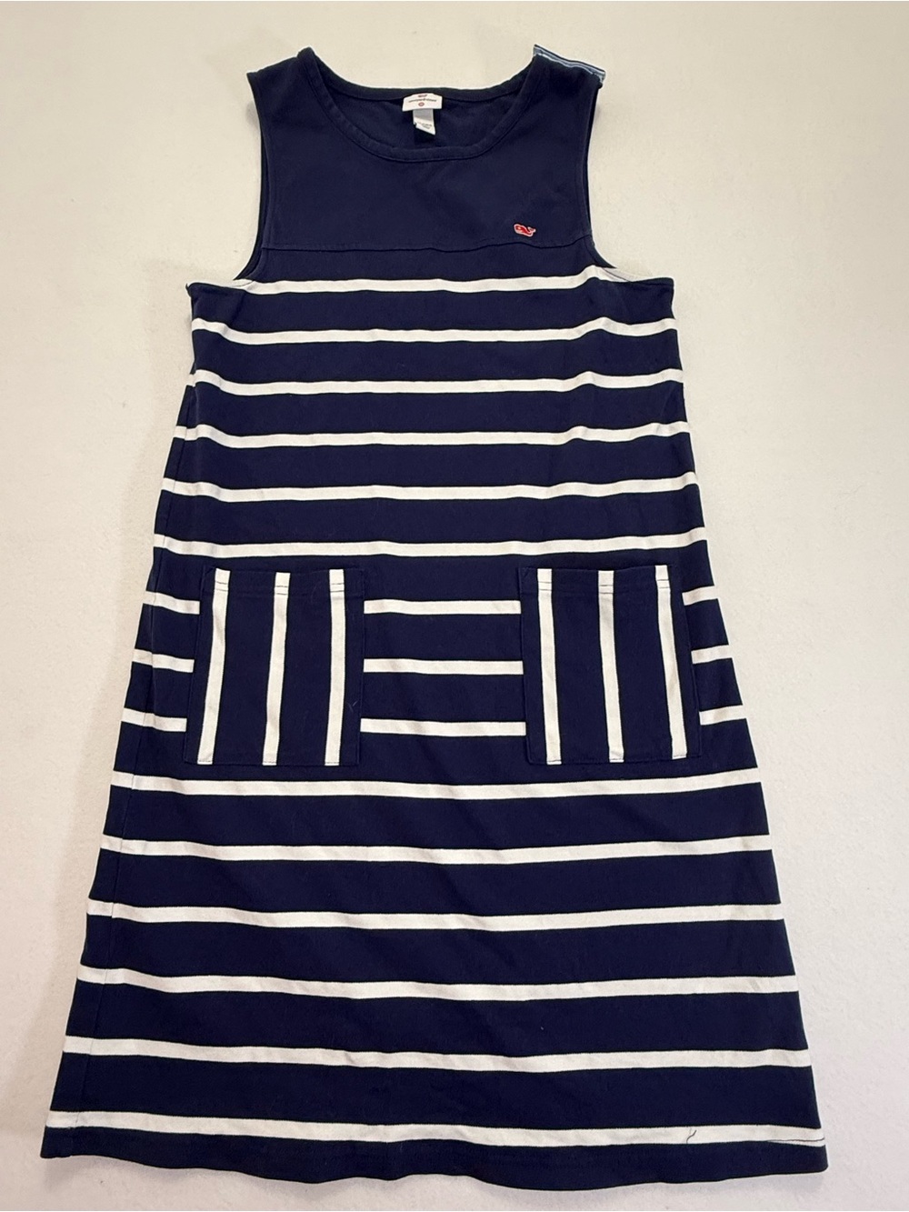 Vineyard Vines for Target Girls Navy Stripe Sleeveless Dress XL 14/16
